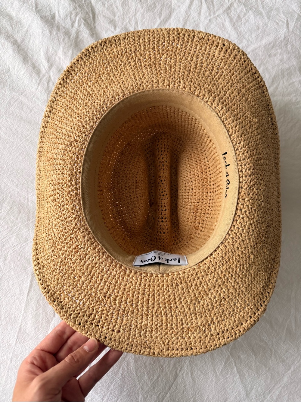 Lack of Color Woven Straw Cowboy Hat in Natural Tan - Picture 4 of 7